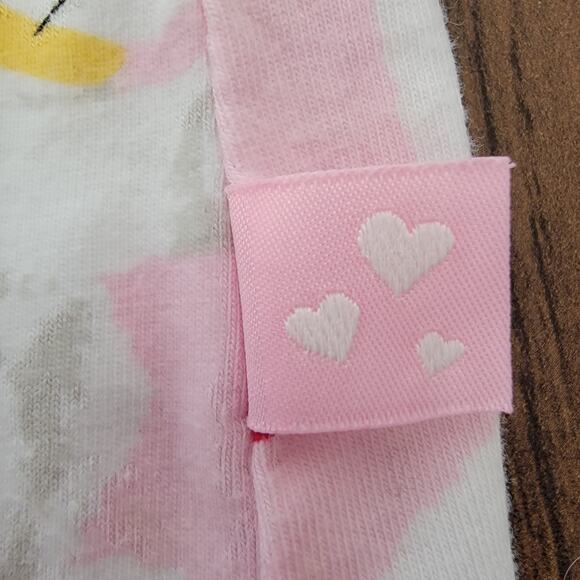 Nick & Nora Bunny Love Pink Sleep Shirt Nightgown Sleepwear 100% Cotton Size L - Picture 8 of 9